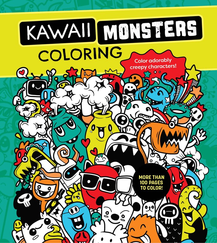 Front cover_Kawaii Monsters Coloring Book