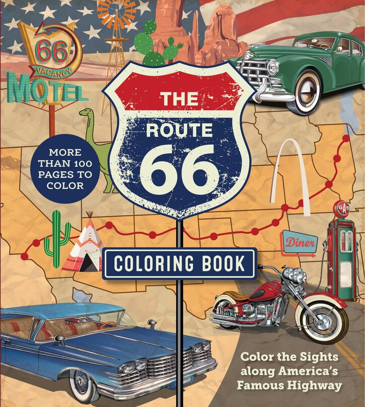 Front cover_The Route 66 Coloring Book