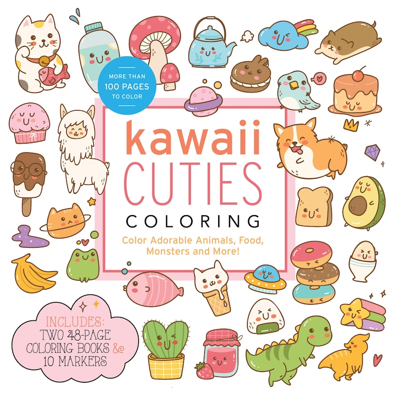 Front cover_Kawaii Cuties Coloring Kit