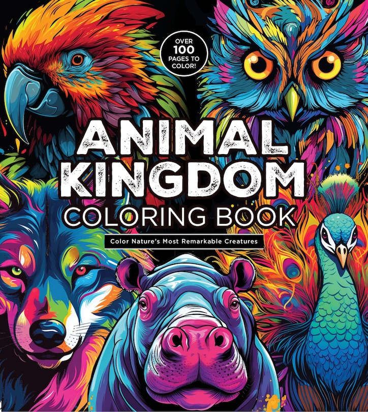 Front cover_Animal Kingdom Coloring Book