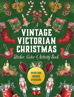 Front cover_A Vintage Victorian Christmas Sticker, Color & Activity Book