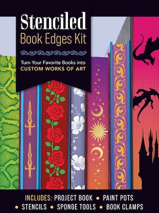 STENCILED BK EDGES KIT: Turn Your Favorite Books into Custom Works of Art