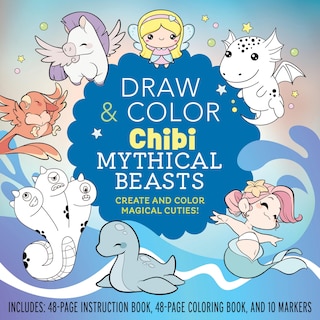 Front cover_DRAW & COLOR CHIBI MYTHICAL BEASTS KIT