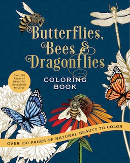 Front cover_BUTTERFLIES BEES & DRAGONFLIES COLORING