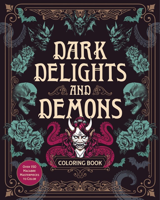 Couverture_Dark Delights and Demons Coloring Book