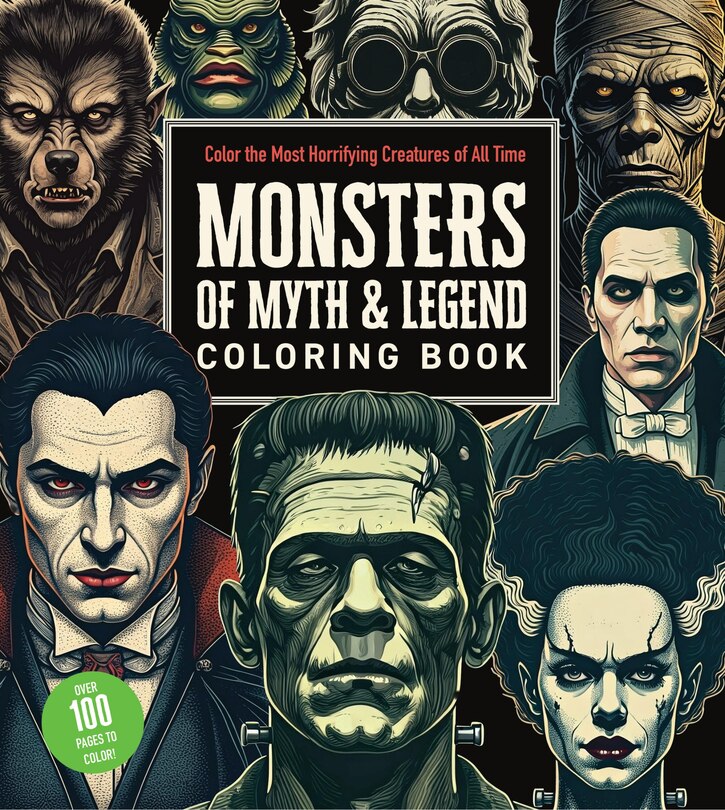 Front cover_Monsters of Myth and Legend Coloring Book