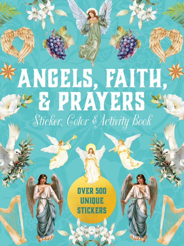 Front cover_Angels, Faith & Prayers Sticker, Color & Activity Book