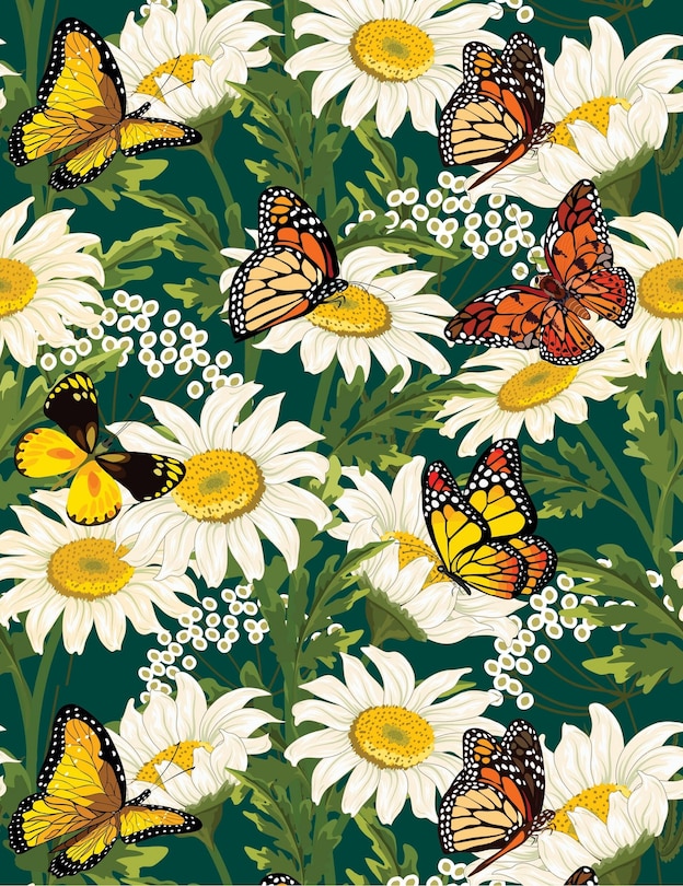 Front cover_Butterflies and Daisies Journal