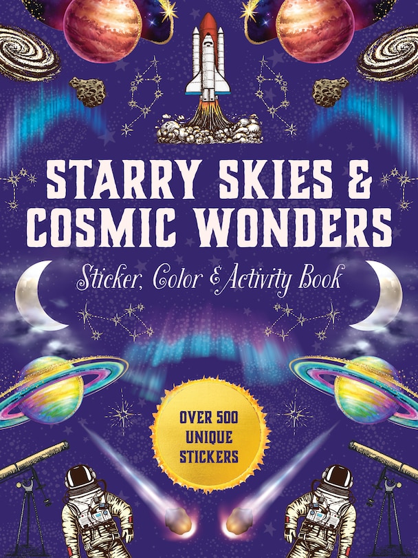 Couverture_Starry Skies & Cosmic Wonders Sticker, Color & Activity Book