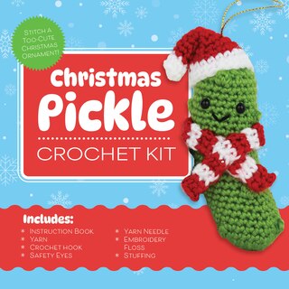 Front cover_Christmas Pickle Crochet Kit