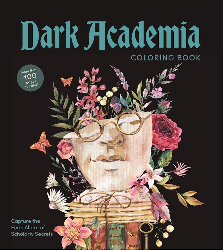 Front cover_Dark Academia Coloring Book