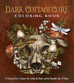 Front cover_Dark Cottagecore Coloring Book