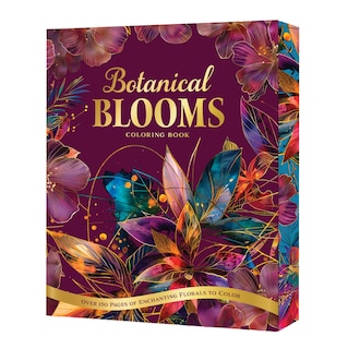 Front cover_Botanical Blooms Coloring Book