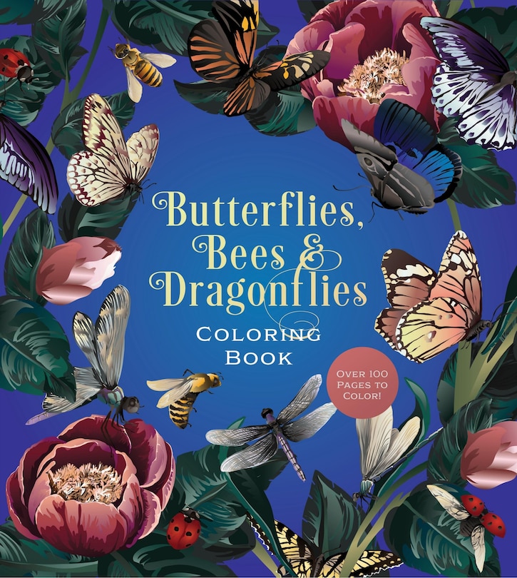 Couverture_Butterflies, Bees & Dragonflies Coloring Book