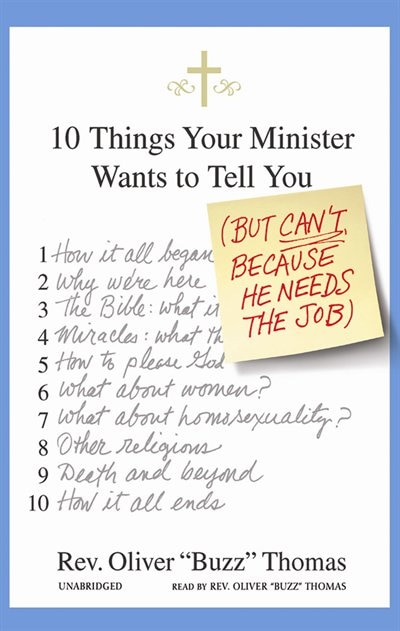 Front cover_10 Things Your Minister Wants to Tell You