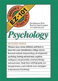 BarronÆs EZ-101 Study Keys: Psychology MP3