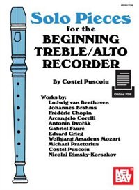 Front cover_Solo Pieces For The Beginning Treble/alto Recorder