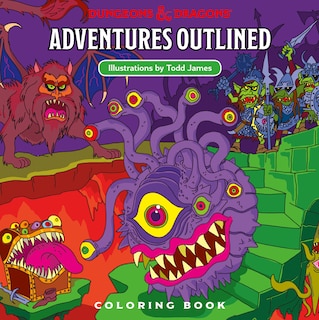 Front cover_D&D RPG ADVENTURES OUTLINED COLORING BOOK