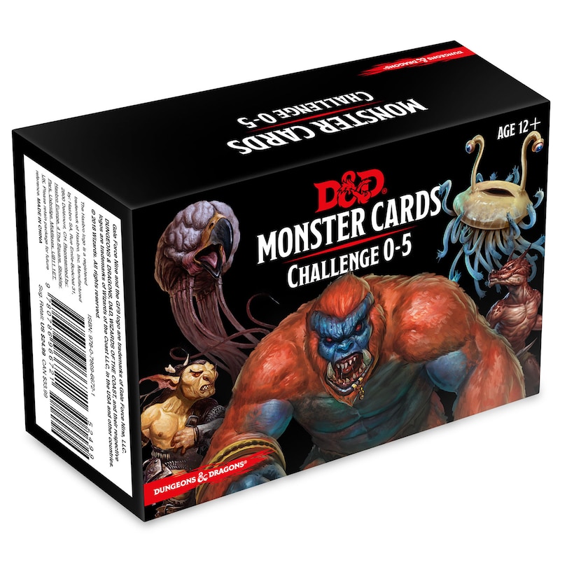 Front cover_D&D MONSTER CARDS: CHALLENGE 0-5