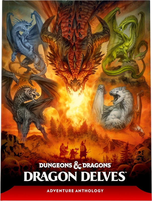 Couverture_D&D RPG DRAGON DELVES AN ADVENTURE ANTHOLOGY HC