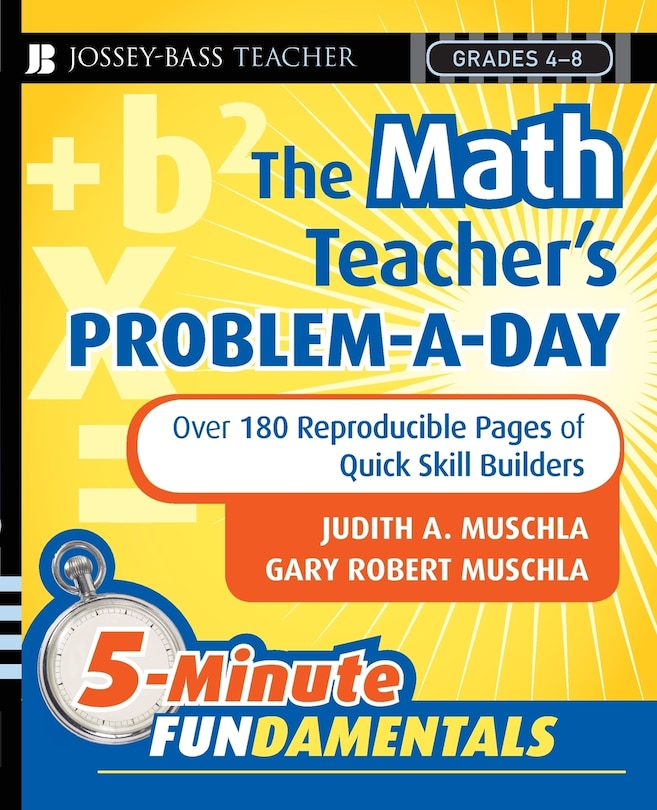 Front cover_The Math Teacher's Problem-a-Day, Grades 4-8