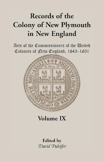 Couverture_Records of the Colony of New Plymouth in New England, Volume IX