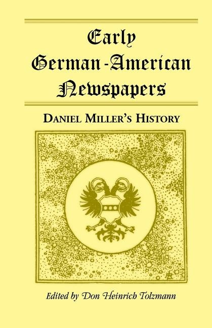 Couverture_Early German-American Newspapers