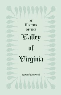 Front cover_A History of the Valley of Virginia