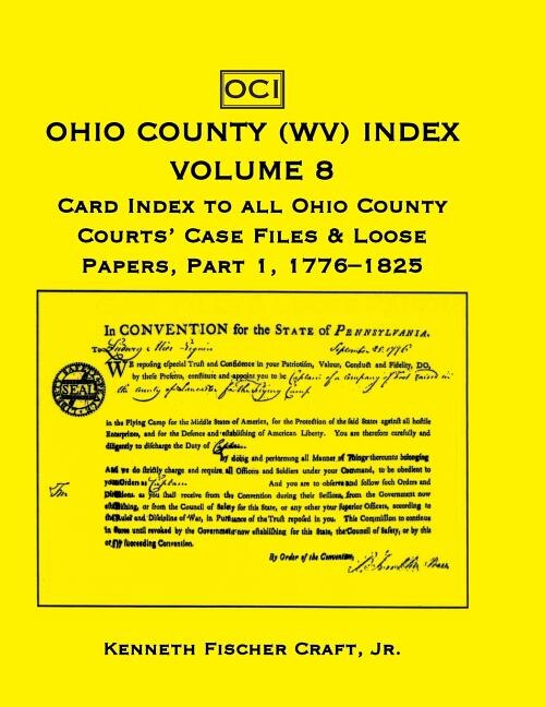 Front cover_Ohio County (West Virginia) Index, Volume 8