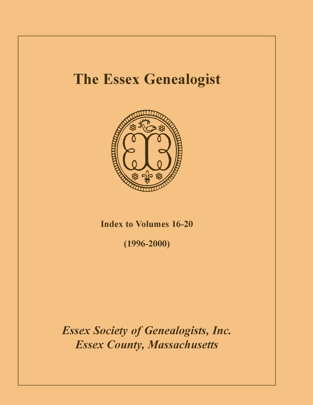 Front cover_The Essex Genealogist