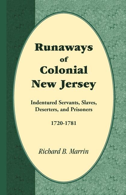 Front cover_Runaways of Colonial New Jersey