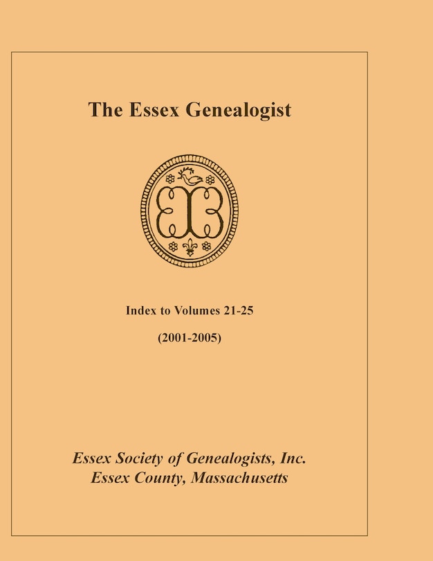 Front cover_The Essex Genealogist, Index 2001-2005