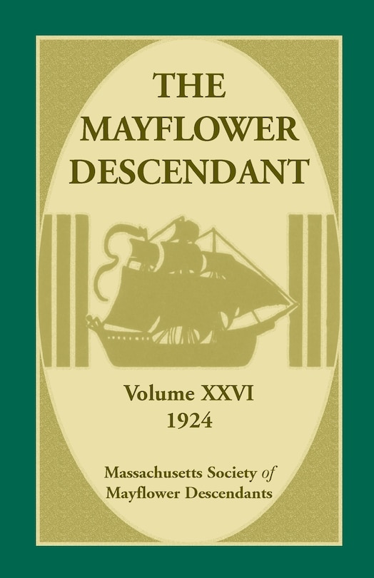 Front cover_The Mayflower Descendant, Volume 26, 1924