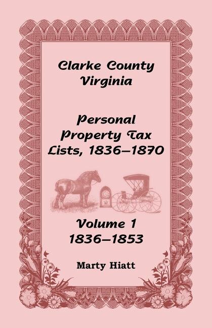Front cover_Clarke County, Virginia Personal Property Tax Lists