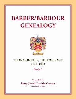 Front cover_Barber/Barbour Genealogy