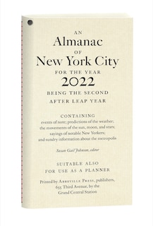 Couverture_An Almanac Of New York City For The Year 2022