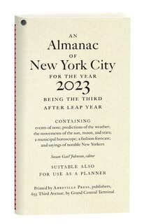 Front cover_An Almanac Of New York City For The Year 2023