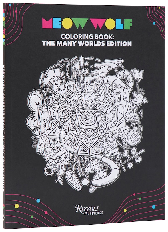 Front cover_Meow Wolf Coloring Book: The Many Worlds Edition