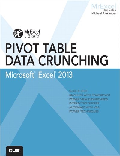 Couverture_Excel 2013 Pivot Table Data Crunching