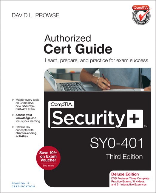 Couverture_Comptia Security+ Sy0-401 Cert Guide, Deluxe Edition