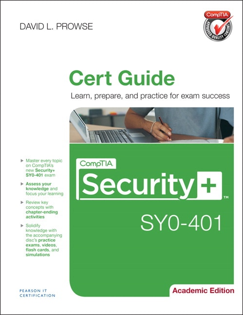 Couverture_Comptia Security+ Sy0-401 Cert Guide, Academic Edition