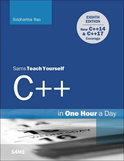 Front cover_C++ In One Hour A Day, Sams Teach Yourself