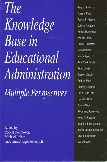 Front cover_The Knowledge Base in Educational Administration