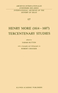 Couverture_Henry More (1614-1687) Tercentenary Studies