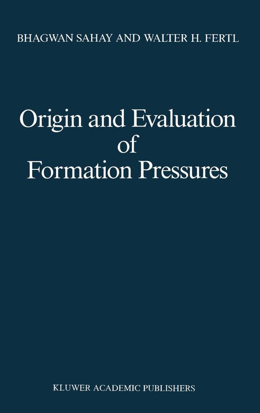 Couverture_Origin and Evaluation of Formation Pressures
