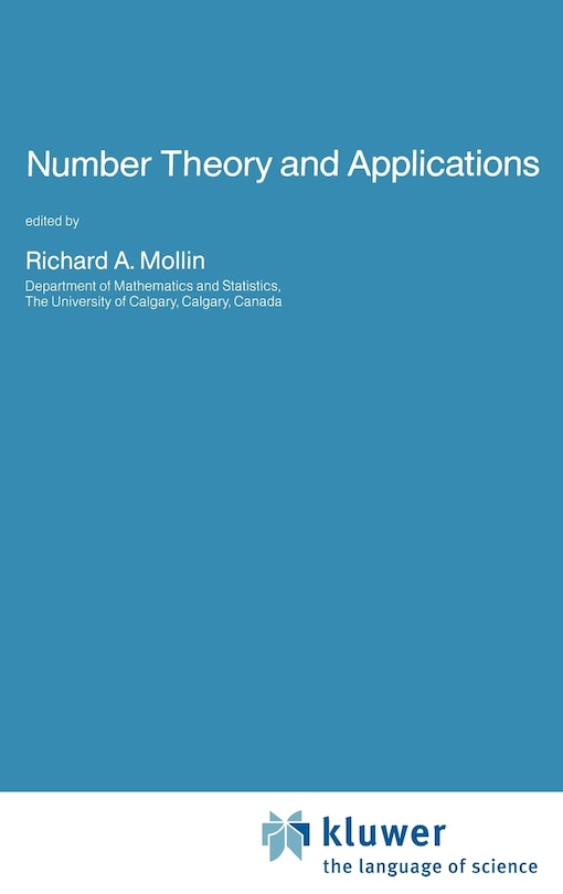 Couverture_Number Theory And Applications