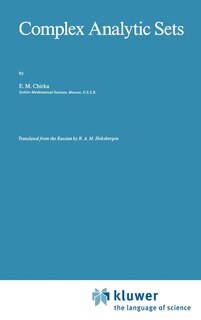 Front cover_Complex Analytic Sets