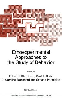 Couverture_Ethoexperimental Approaches to the Study of Behavior