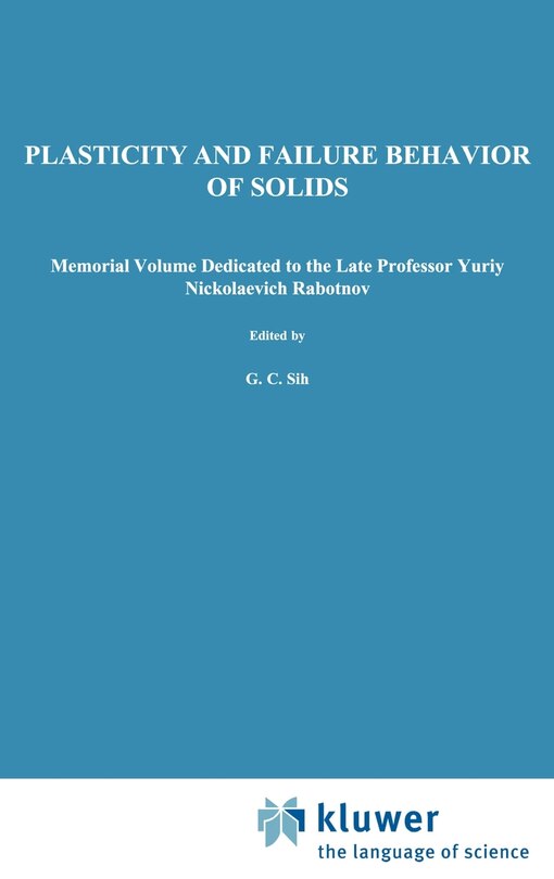 Front cover_Plasticity and failure behavior of solids