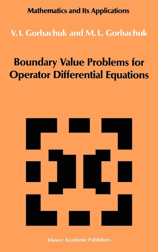 Front cover_Boundary Value Problems for Operator Differential Equations